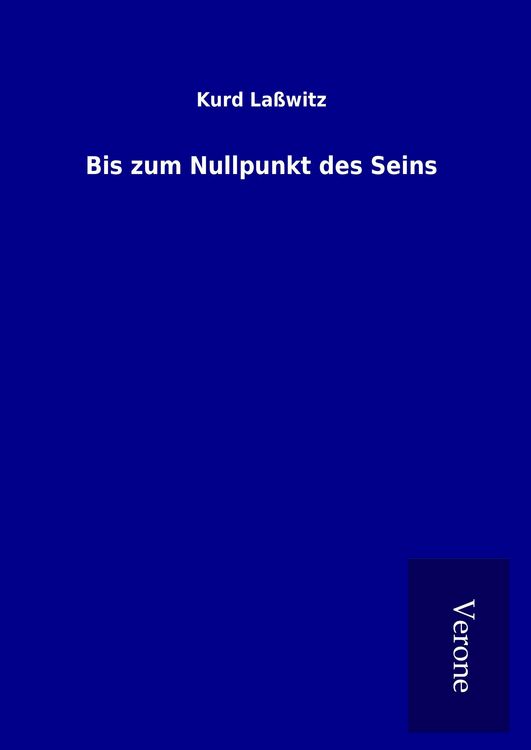 Produktbild: Bis zum Nullpunkt des Seins