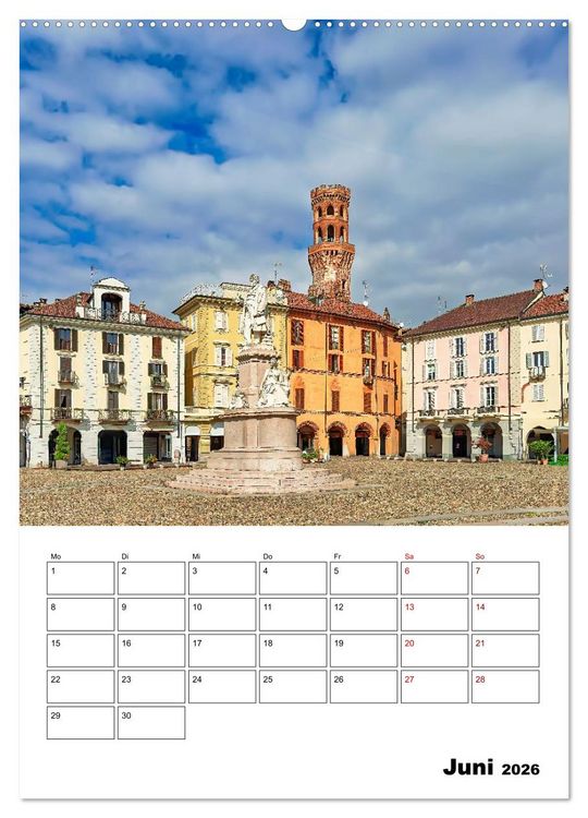 Produktbild: Piemont - Impressionen aus Norditalien (Wandkalender 2026 DIN A2 hoch), CALVENDO Monatskalender