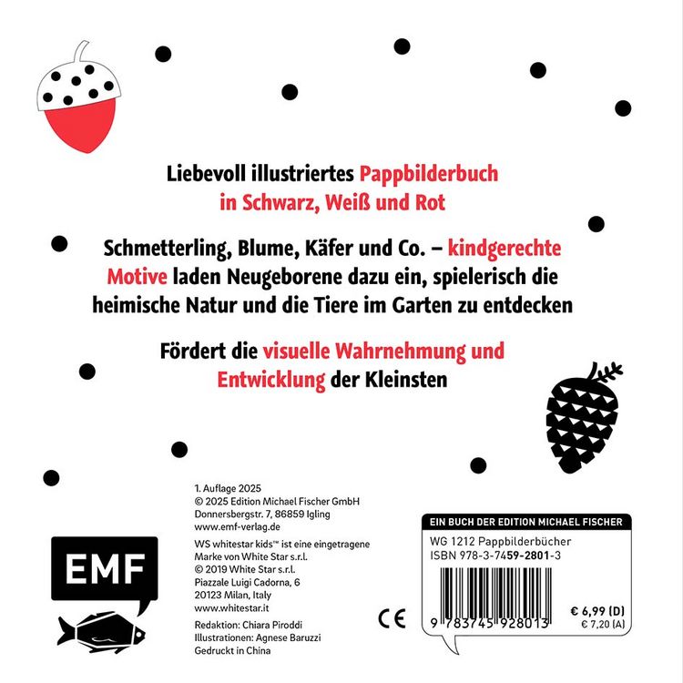 Produktbild: Mein allererstes Kontraste-Buch: Im Garten &ndash; f&uuml;r Babys von 0&ndash;12 Monaten