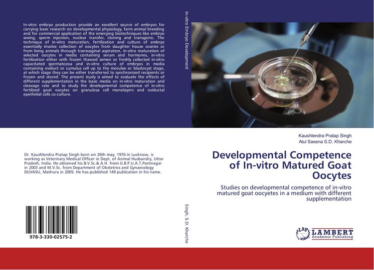 Produktbild: Developmental Competence of In-vitro Matured Goat Oocytes