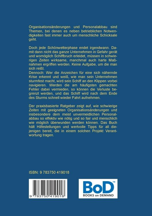 Produktbild: Organisations&auml;nderungen und Personalabbau