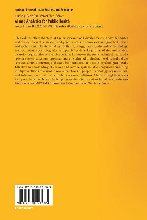 Produktbild: AI and Analytics for Public Health