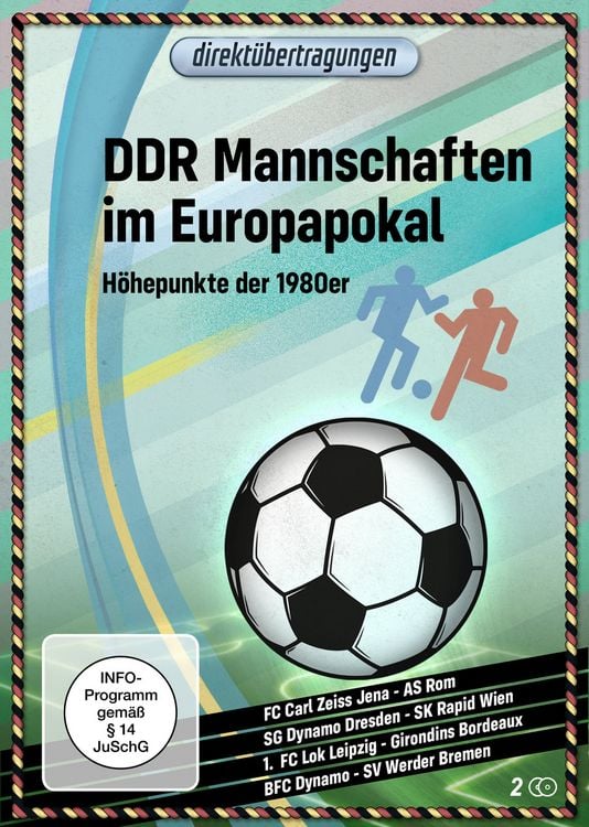 Produktbild: Direkt&uuml;bertragungen - DDR Mannschaften im Europapokal: H&ouml;hepunkte der 1980er Jahre [2 DVDs]