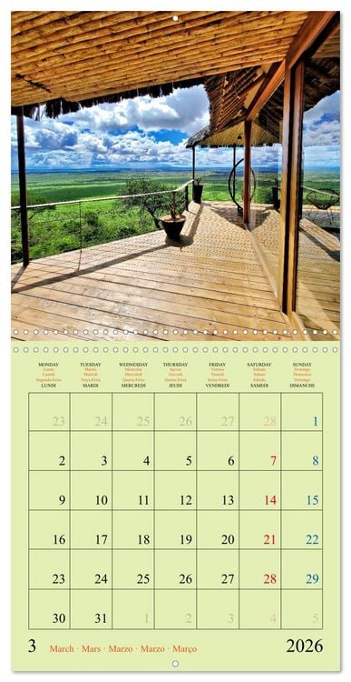 Produktbild: Discover Soroi Lions Bluff Lodge - Kenya (Wall Calendar 2026 12 &times; 12 Inch) CALVENDO 12 Month Wall Calendar