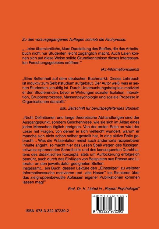 Produktbild: Psychologie sozialer Prozesse