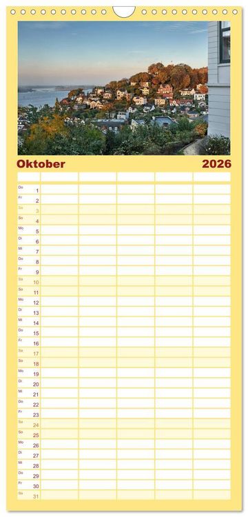 Produktbild: Familienplaner 2026 - Hamburg Stadt an der Alster und Elbe mit 5 Spalten (Wandkalender, 21 x 45 cm) CALVENDO