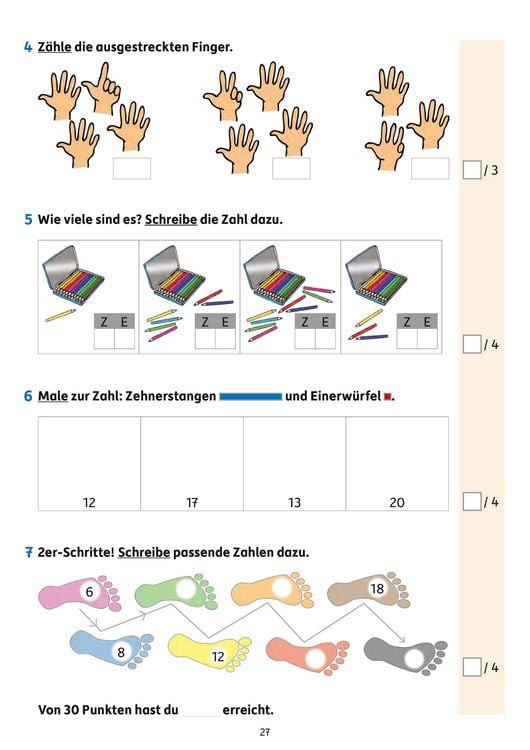Produktbild: &Uuml;bungsheft mit Tests in Mathe 1. Klasse