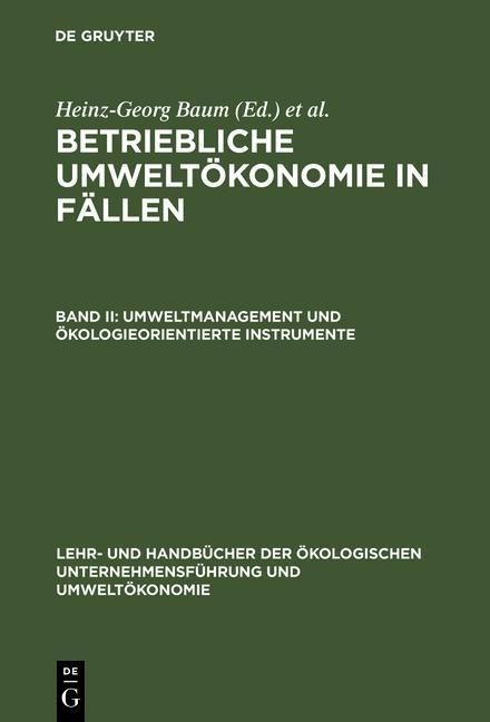 Produktbild: Umweltmanagement und &ouml;kologieorientierte Instrumente