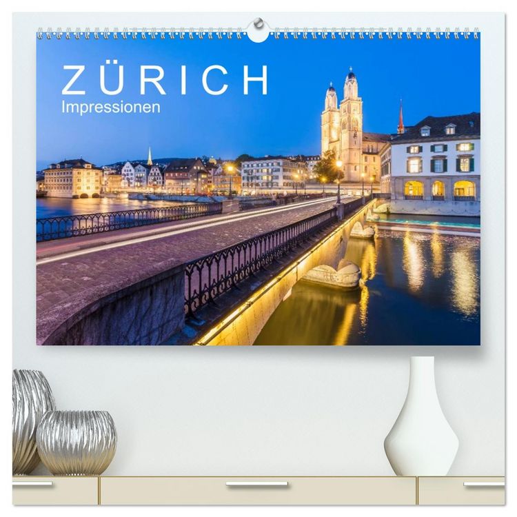 Produktbild: Z &Uuml; R I C H Impressionen (hochwertiger Premium Wandkalender 2026 DIN A2 quer), Kunstdruck in Hochglanz