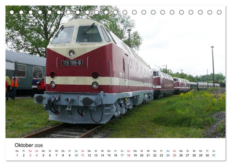 Produktbild: U-Boot trifft Babelsbergerin. Die Baureihen 118 und 119 der Deutschen Reichsbahn (Tischkalender 2026 DIN A5 quer), CALVENDO Monatskalender