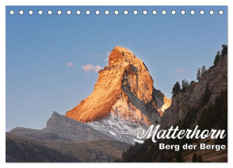 Produktbild: Matterhorn - Berg der Berge (Tischkalender 2026 DIN A5 quer), CALVENDO Monatskalender