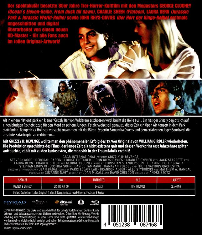 Produktbild: Grizzly 2 - Revenge (Uncut Fassung, in HD neu abgetastet)