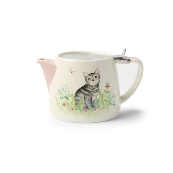 Produktbild: Teekanne "Katze im Blumengarten"