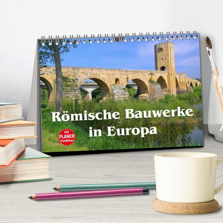 Produktbild: R&ouml;mische Bauwerke in Europa (Tischkalender 2026 DIN A5 quer), CALVENDO Monatskalender