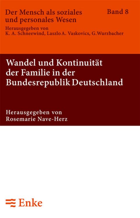 Produktbild: Wandel und Kontinuit&auml;t der Familie in der Bundesrepublik Deutschland