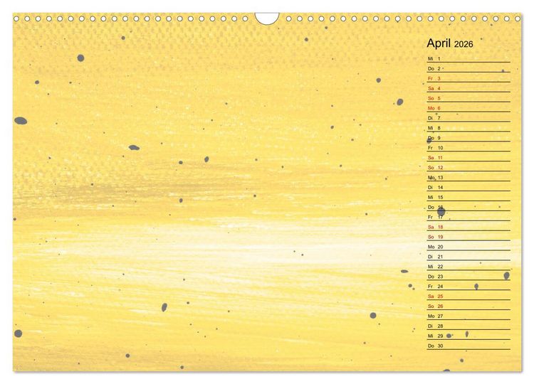 Produktbild: Pastellbunter DIY-Bastelkalender (Wandkalender 2026 DIN A3 quer), CALVENDO Monatskalender