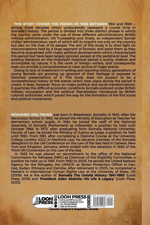 Produktbild: Somalia The Untold History 1941-1969