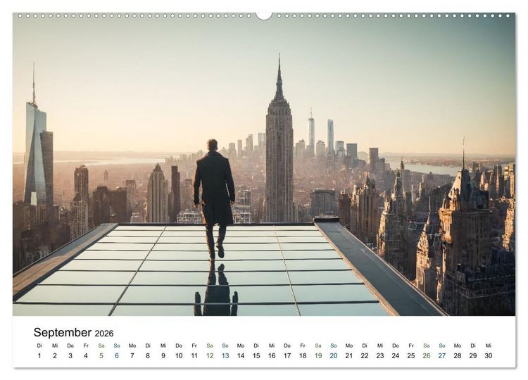 Produktbild: Einsamkeit in Architektur (Wandkalender 2026 DIN A2 quer), CALVENDO Monatskalender