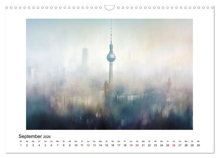 Produktbild: Fantasiest&auml;dte (Wandkalender 2026 DIN A3 quer), CALVENDO Monatskalender