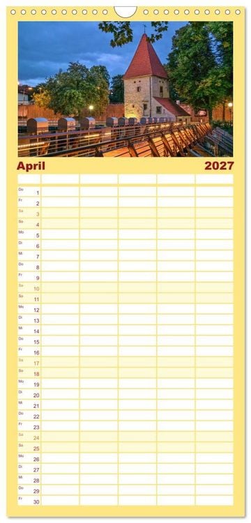 Produktbild: Familienplaner 2027 - Osnabr&uuml;ck...meine Stadt mit 5 Spalten (Wandkalender, 21 x 45 cm) CALVENDO