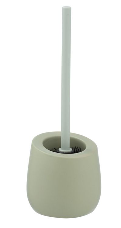 Produktbild: WC-Garnitur Mod. Badi Lindgr&uuml;n Keramik, mit Silikon-B&uuml;rstenkopf