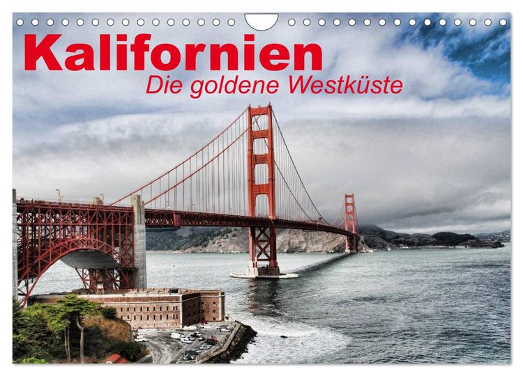 Produktbild: Kalifornien &bull; Die goldene Westk&uuml;ste (Wandkalender 2026 DIN A4 quer), CALVENDO Monatskalender