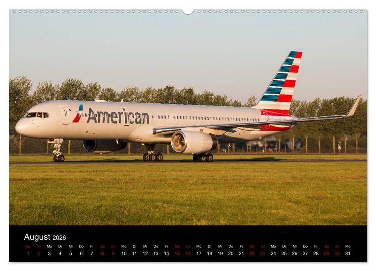 Produktbild: Leidenschaft Flugzeuge (hochwertiger Premium Wandkalender 2026 DIN A2 quer), Kunstdruck in Hochglanz