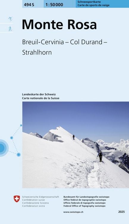 Produktbild: 494S Monte Rosa Schneesportkarte