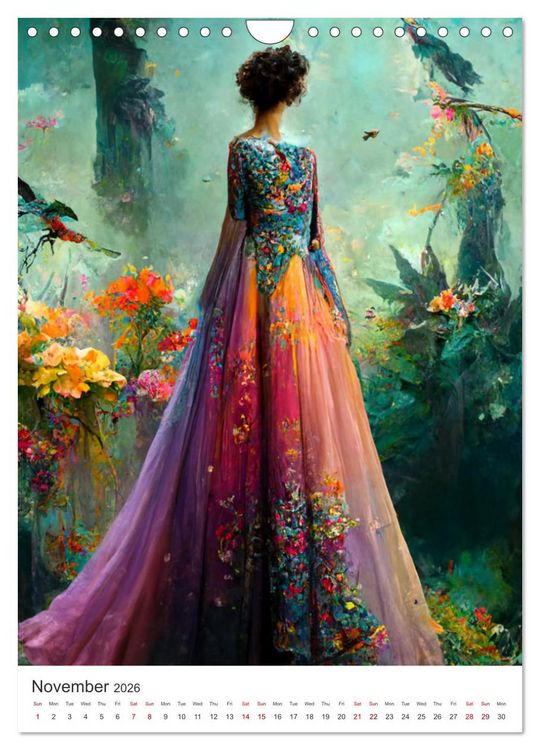 Produktbild: The Princess Garden (Wall Calendar 2026 DIN A4 portrait), CALVENDO 12 Month Wall Calendar