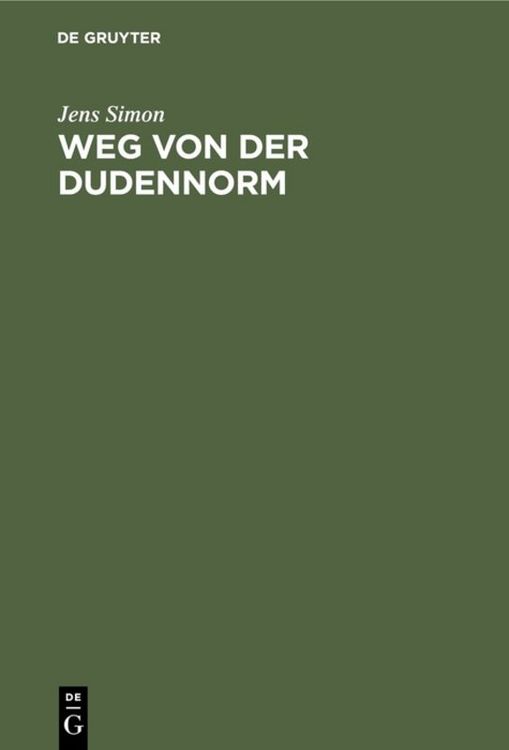 Produktbild: Weg von der Dudennorm