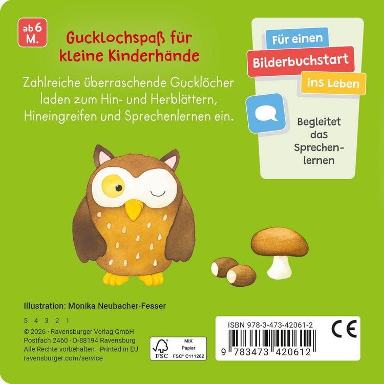 Produktbild: Mein Gucklochbuch: Viele Tiere