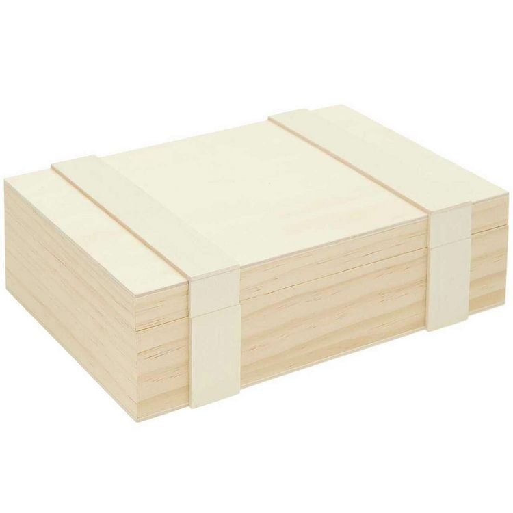 Produktbild: Aufbewahrungsbox aus Holz mit 6 F&auml;chern,