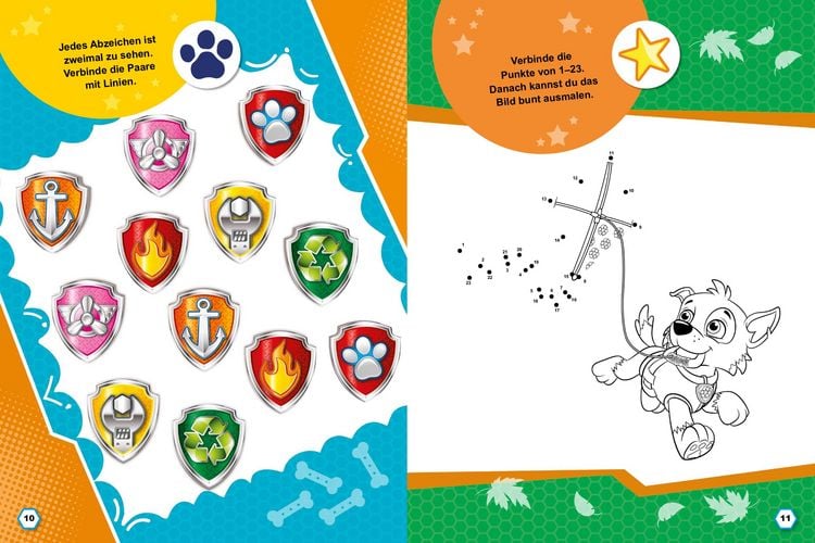Produktbild: PAW Patrol Poster-R&auml;tselbuch mit Belohnungs-Stickern