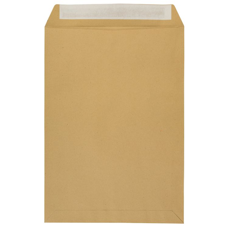 Produktbild: Idena Versandtaschen ohne Fenster haftklebend 90g/m&sup2; braun DIN B4 10 St&uuml;ck