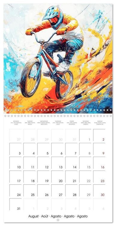 Produktbild: Disciplines olympiques en peinture (Calendrier mural carr&eacute; 2026 30x30 cm) Calendrier double avec une page pour vos prises de notes
