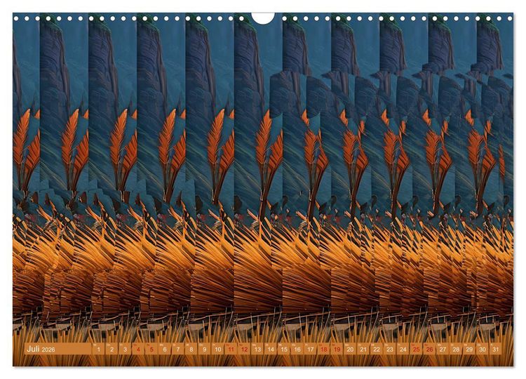 Produktbild: Magische Bilder - fantastische Stereogramme (Wandkalender 2026 DIN A3 quer), CALVENDO Monatskalender