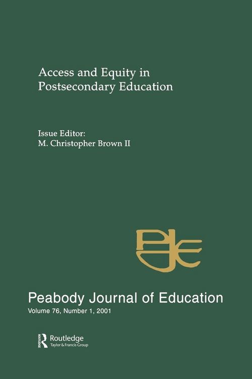 Produktbild: Access and Equity in Postsecondary Education