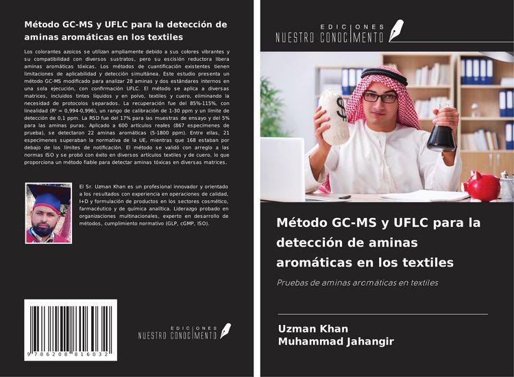 Produktbild: M&eacute;todo GC-MS y UFLC para la detecci&oacute;n de aminas arom&aacute;ticas en los textiles