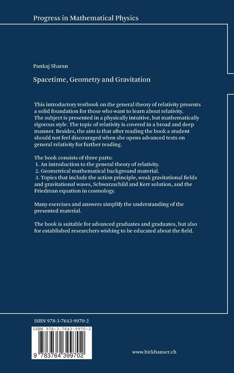 Produktbild: Spacetime, Geometry and Gravitation