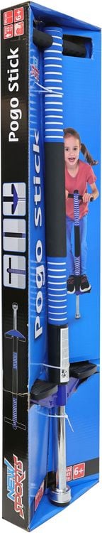 Produktbild: New Sports Pogo Stick, blau/schwarz, H&ouml;he 95 cm