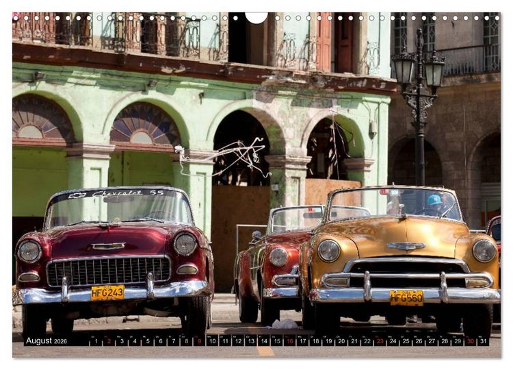 Produktbild: Classic Cars of Cuba (Wandkalender 2026 DIN A3 quer), CALVENDO Monatskalender