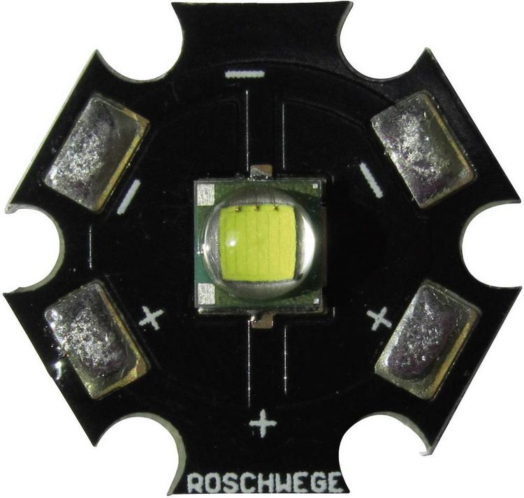 Produktbild: Roschwege HighPower-LED Warmwei&szlig; 10W 220lm 3.1V 1500mA Star-W2700-10-00-00