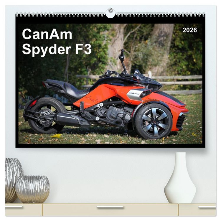 Produktbild: CanAm Spyder F3 (hochwertiger Premium Wandkalender 2026 DIN A2 quer), Kunstdruck in Hochglanz