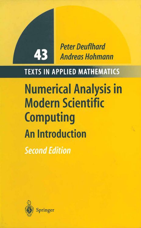 Produktbild: Numerical Analysis in Modern Scientific Computing