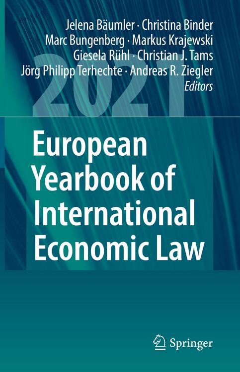 Produktbild: European Yearbook of International Economic Law 2021
