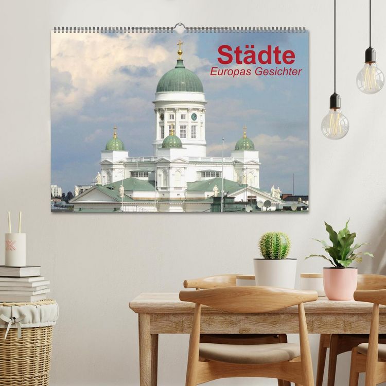 Produktbild: St&auml;dte &bull; Europas Gesichter (Wandkalender 2026 DIN A2 quer), CALVENDO Monatskalender