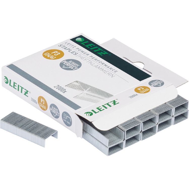 Produktbild: LEITZ Heftklammern NeXXt 24/6 silber 2.000 St&uuml;ck
