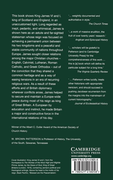 Produktbild: King James VI and I and the Reunion of Christendom