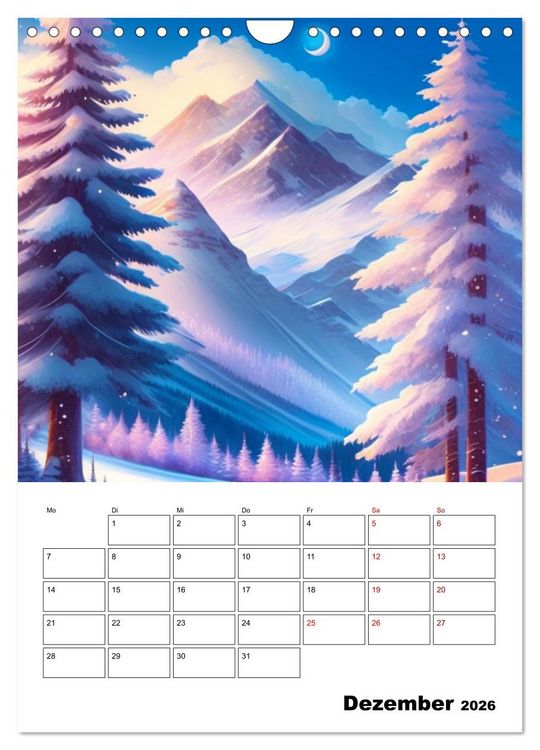 Produktbild: Sch&ouml;ne Landschaften (Wandkalender 2026 DIN A4 hoch), CALVENDO Monatskalender
