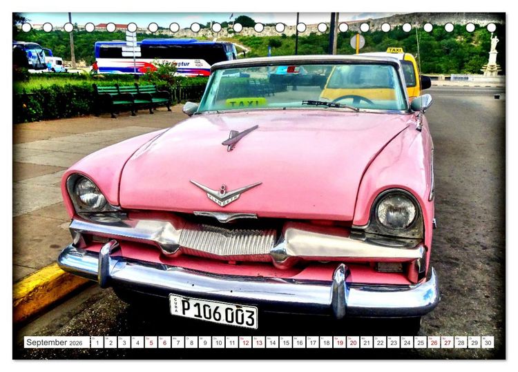 Produktbild: PLYMOUTH '55 (Tischkalender 2026 DIN A5 quer), CALVENDO Monatskalender